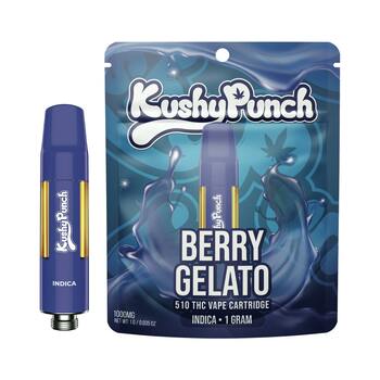 1G Kushy Punch 510 Vape Cart - Berry Gelato