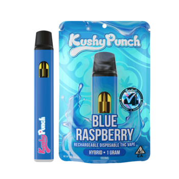 1G Kushy Punch Vape - Blue Raspberry