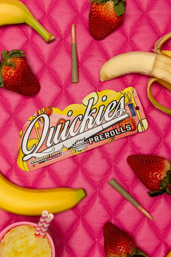 Quickies Prerolls | Infused Strawberry Banana Smoothie 1g